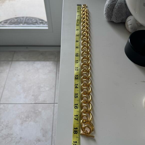 Vintage chunky Gold Chain Necklace - Picture 7 of 8